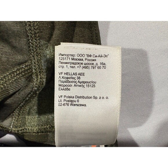 The North Face Womens Camo Green Stow N Go Sport Bra Stretch Poly Top Sz S - Picture 9 of 10